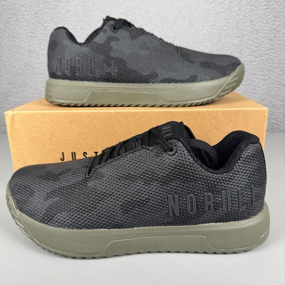 NoBull Shoes Womens 9.5‎ Black Green Camo SF SuperFabric Trainer+ Gym Workout